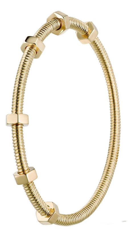 cartier golden bracelet|cartier gold bracelet with screws.